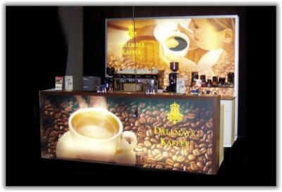 Leuchttheke Kaffeelounge New York