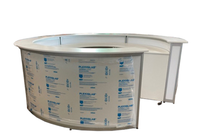 Leuchttheke Rundtheke Spoton